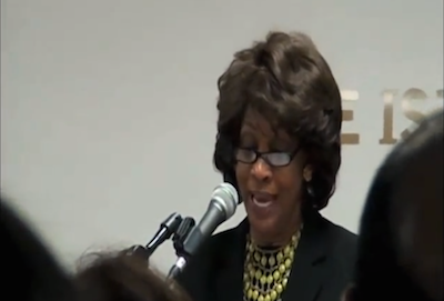 Maxine Waters - Sharia is compatible with US Constitution